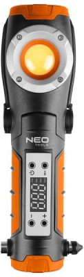 Batteridrevet arbejdslampe med kompressor – 800 lumen