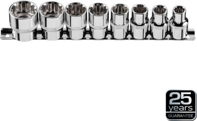 1/2" universal spline-toppesæt – 8 dele