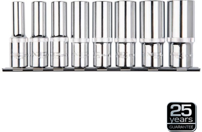 1/2" lange spline-toppe – 8 dele