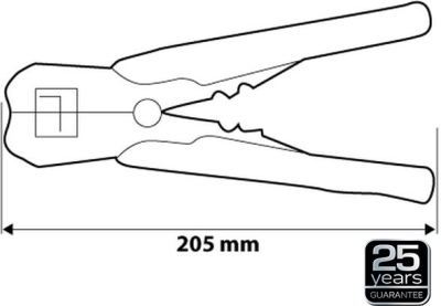 Automatisk frontafisoleringstang 205 mm – 0,5-6,0 mm²
