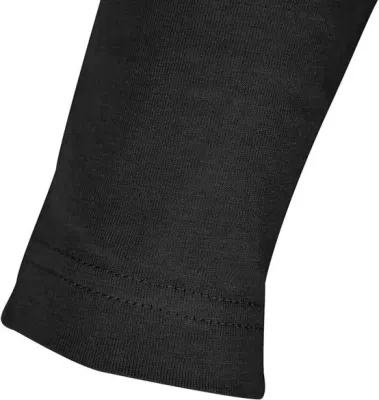 Langærmet T-shirt i sort – størrelse XL