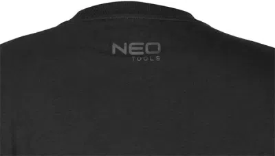 Langærmet T-shirt i sort – størrelse XL