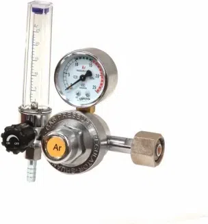 CO₂/argon-trykregulator med flowmåler – 4 bar