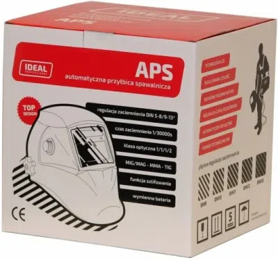 APS-616G Black True Colour automatisk svejsehjelm DIN 4/9-13