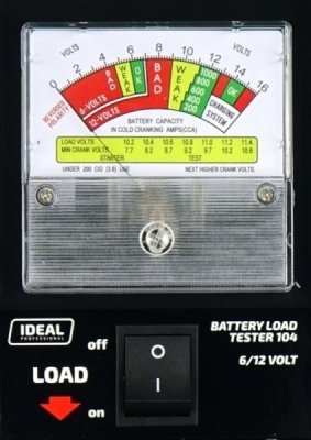 Belastningsbatteritester 6/12 V – 135 A