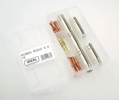 MIGBOX til MIG 15 svejsebrænder – 0,8 mm, 26 dele
