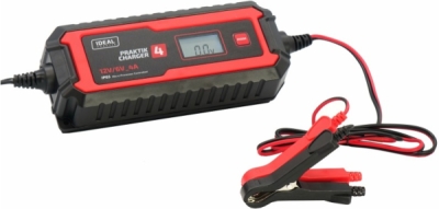 Praktik Charger 4 mikroprocessorstyret batterilader 6/12 V – 4 A