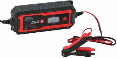 Praktik Charger 4 mikroprocessorstyret batterilader 6/12 V – 4 A