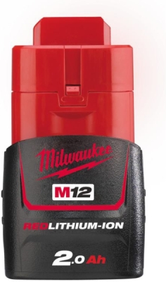 Milwaukee M12 B2 REDLITHIUM-ION™ batteri 12 V 2,0 Ah