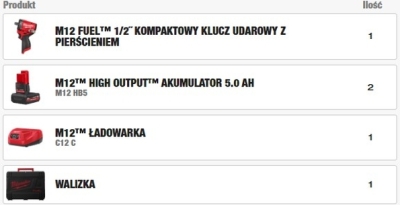 M12 FCIWF12G3-502X 1/2" akku-slagnøgle – 745 Nm
