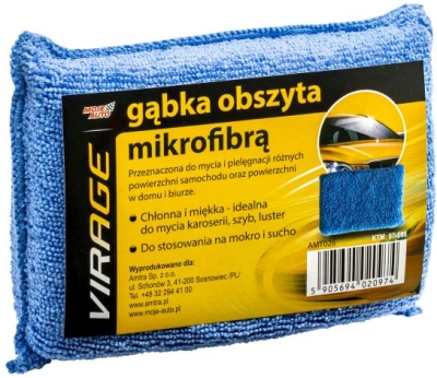 Mikrofiberbeklædt vaskesvamp 15 x 10 x 4,5 cm