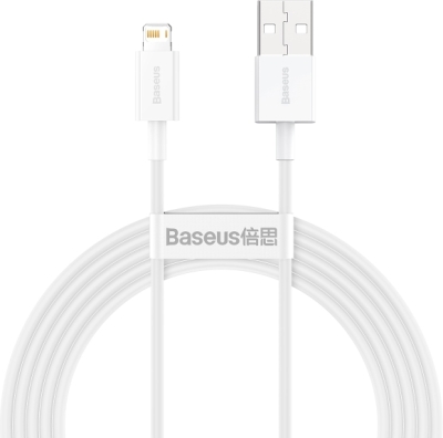 Baseus Superior Series USB til Lightning-kabel – hvid