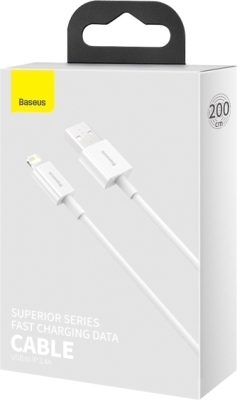 Baseus Superior Series USB til Lightning-kabel – hvid