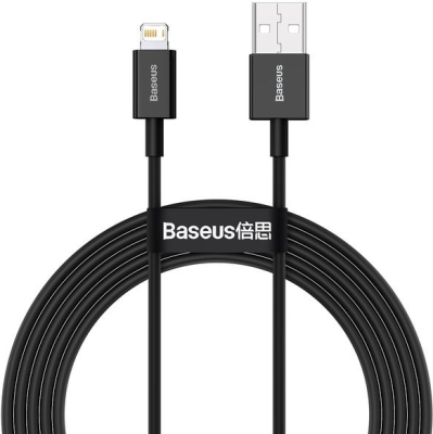 Baseus Superior USB til Lightning-ladekabel 2,4 A – sort
