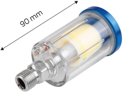 Mini trykluftfilter med vandudskiller 1/4"