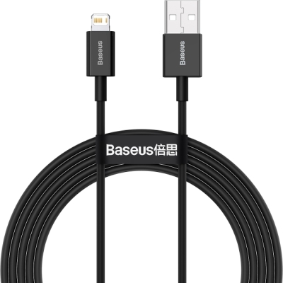 Baseus Superior USB til Lightning-ladekabel 2,4 A – sort