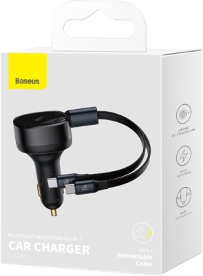 Baseus Enjoyment billader med USB-C-kabler – 33 W