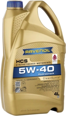 HCS Clean Synto 5W-40 fuldsyntetisk motorolie 4 liter