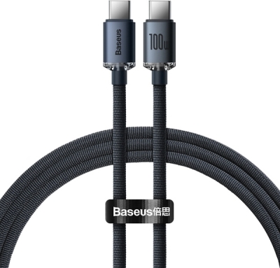 Baseus Crystal Shine USB-C til USB-C-kabel 100 W – 1,2 m