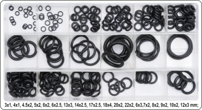 Gummi-o-ringssortiment (225 stk.)