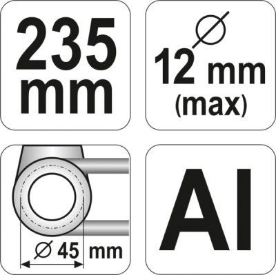 Bukkeværktøj max 12mm