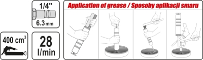 Fedtpresser 400CC (Tryklyft)