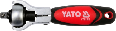 Skraldenøgle 1/4" to-vejs +Bits