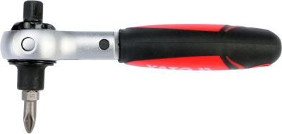 Skraldenøgle 1/4" to-vejs +Bits