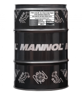 Mannol 5W30 60L. O.E.M. for Chevrolet Opel/PSA
