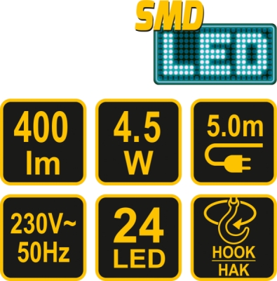 LED-arbejdslampe 4,5W