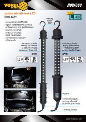 LED-arbejdslampe 4,5W