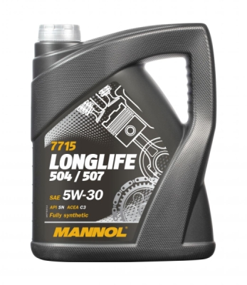 Mannol 5W30 5L. LONGLIFE 504/507