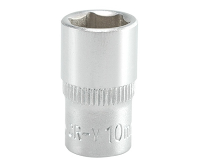 Top, kort 1/4 6 kant 10mm