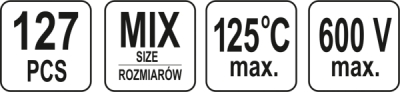 Krympeflex sortiment (127 stk.)