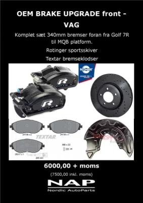 Vag 340mm brake upgrade, front