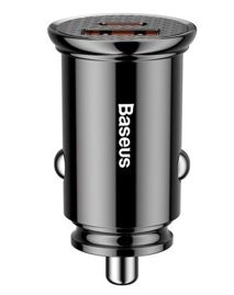 Baseus Circular biloplader PD QC4.0+ 5A 30W (sort)