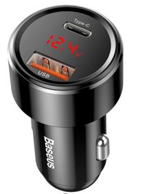 Baseus Magic biloplader USB + USB-C QC 4.0 PD 45W