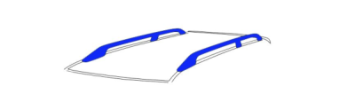 Thule Wingbar Edge 9581 alumínium tetőkorlátos csomagtartó rúd és talp 70,4 cm