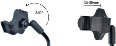 Erard univerzális autós telefontartó pohártartóba, flexibilis karral