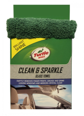 TURTLE WAX Glass Towel - Mikrovláknová utierka na sklo 2v1 37×39cm