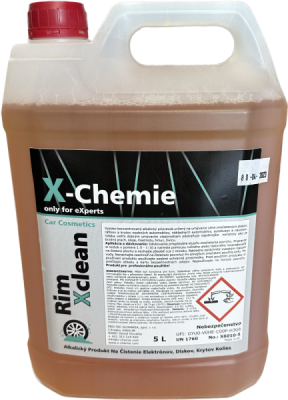 X-CHEMIE Rim XClean Alkalický produkt na čistenie elektrónov diskov kolies 5L*