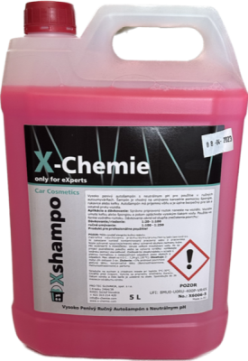 X-CHEMIE Xshampoo Vysoko penivý ručný autošampón s neutrálnym pH 5L*