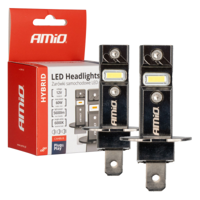 AMIO LED Žiarovky hlavného svietenia Hybrid H3 6000K Canbus - 04113