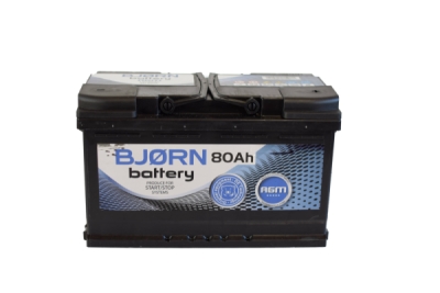 Bjorn AGM 12V 80Ah 800A BAGM0800