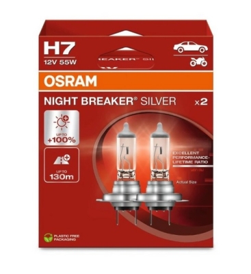 OSRAM H7 Night Breaker Silver 12V/55W (64210NBS-2HB)
