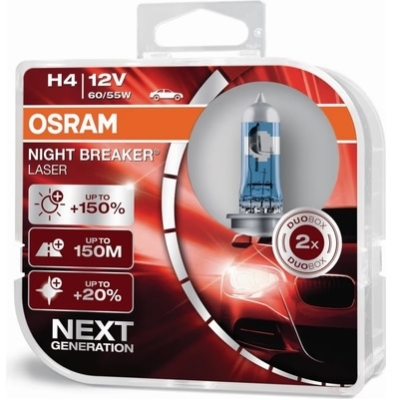 OSRAM H4 Night Breaker Laser (NextGen) 12V/55W 2ks (64193NL-2HB)