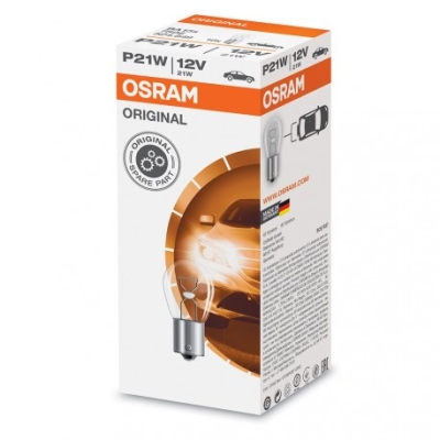 OSRAM Žiarovka pomocná P21W 1ks (BA15s) 7506