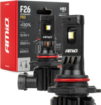 AMIO LED Žiarovky hlavného svietenia Séria F26 PRO LUMITEC LIMITED HB3 12V 24V- 04874