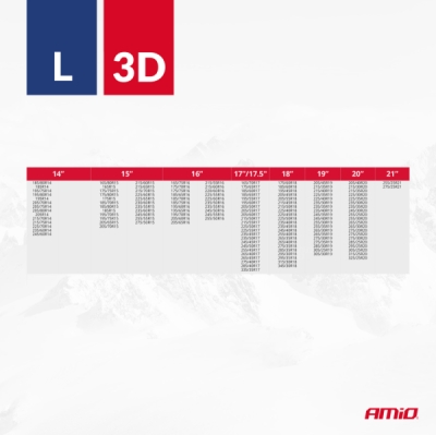 AMIO Textilné snehové reťaze 3D L 2ks - 04509