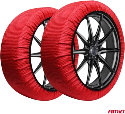 AMIO Textilné snehové reťaze 3D M 2ks - 04508